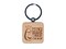 Holy Guacamole Avocado Funny Engraved Wood Square Keychain Tag Charm